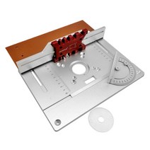 트리머 루터기테이블 목공 목재 알루미늄 라우터 테이블 삽입 플레이트 전기 목재 밀링 플립 보드 장부, 03 Set C