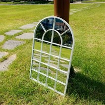창문형디자인 벽걸이 카페미러 빈티지거울 (화이트), 색상:단일