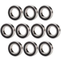 68012RS 딥 그루브 볼 베어링 12x21x5mm 61801RS 6801RS 이중 고무 밀봉 10개 USA 미국