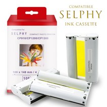 캐논 셀피 카트리지 프린터 잉크 Canon Selphy CP1300 CP1200 CP910 호환, 2pcs 72sheet