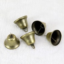 엔템 미니종 풍경 도어벨 현관종 마크라메 재료 DIY, 골드미니종(레드끈)