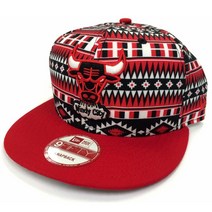 뉴에라 NBA 시카고 불스 9FIFTY HWC All Print 스냅백 레드