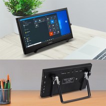 태블릿 모니터 8인치 휴대용 모니터 LCD 디스플레이 화면 PC용 용 C타입 HDMI 호환 PS5 XBOX 스위치 라즈베, 01 1600x768