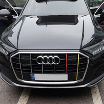 JSTAR 아우디 Q7 그릴 포인트 3색 퍼포먼스 국기 라인 데칼 스티커 랩핑지 실외 튜닝 익스테리아 수입차 외제차 용품, G.퍼포먼스(조수석)