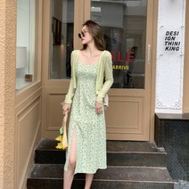HOTLUX 끈나시원피스 휴양지룩 꽃무늬원피스 1451746