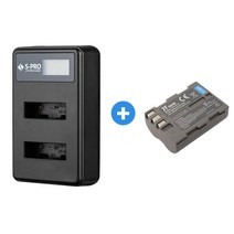 무료 니콘 EN-EL3e 호환 LCD 듀얼충전기+배터리 D300S