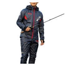 SPERLA 프리미엄 고어텍스급 낚시복 상하세트 가을 겨울 기모 방한복 빅사이즈 낚시자켓 바지 HKL6, 2XL, 네이비