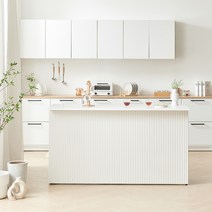 나무뜰 엘리 템바보드 테이블 수납홈바 아일랜드 식탁, 엘리 아일랜드 식탁 1600 MWF300C, 상판500(우측형)