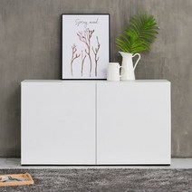 스킨 높은 TV 거실장, 4_1.스킨 1200 높은 거실장_화이트