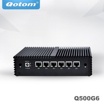 QOTOM 미니 PC 코어 i3 i5 i7 팬리스 컴퓨터 6 기가비트 이더넷 AES-NI OPNsense 방화벽 우분투 Sophos Q55, 04 Q575G6 i7  7500U, 04 8G RAM 64G SSD