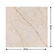 폴리싱타일 북유럽 스타일 대리석 타일 바닥 부착 두꺼운 필름 반복 자체 접착 방수 거실 욕실 주방 장식, [01] 30CMX30CM, [04] Marble Color 4
