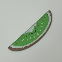 과일모양자 키위 디자인 15cm 자 잣대 15cm자 나무자 모양자 방안자