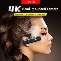 웨어러블 휴대용 바이크 사이클 헤드 캠 4K 스마트 미니 비디오 레코더 헤드 장착형 스포츠 카메라 EIS 흔, 02 32G Class 10