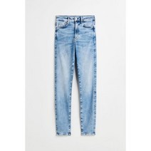 H&M 트루 투 유 스키니 울트라 하이웨이스트 앵클 진 - 라이트 데님 블루