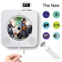 CDDVD플레이어휴대용 무선 원격 제어 HIFI 뮤직 CD 워크맨 블루투스 스테레오 플레이어, 03 Whte