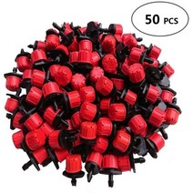 50-800pcs 조정 가능한 관개 스프링클러 1/4 '에미터 드리퍼 급수 시스템 용 마이크로 드립, 50 Pcs