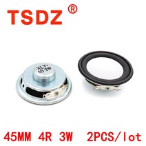 2 개/몫 45MM 휴대용 오디오 스피커 블루투스 스피커에 대 한 4 옴 3W 전체 범위 DIY 16.5MM 높이, 단일옵션