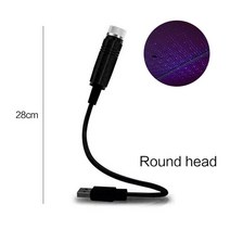 차량용 엠비언트 차량용 무드등 자동차 앰비언트 라이트 자동차 별이 빛나는 USB 수정된 지붕 인테리어 장, 01 A purple blue