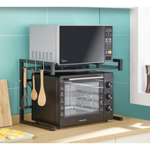 식기 용품 벽걸이 선반 주방 수납장 영진 다이 밥솥 건조대 오븐랙 걸이형 정리대 앵글, 블랙