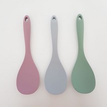 [천삼백케이] [베이비글] 파스텔 실리콘 밥 볶음 주걱(3color), 핑크