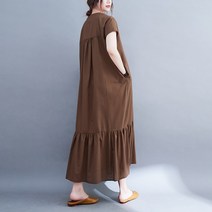 안티프래질 2022 새로운 도착 여름 출산 복 여자 캐주얼 느슨한 버전 -Neck 드레스 임신 의류 MD-04055