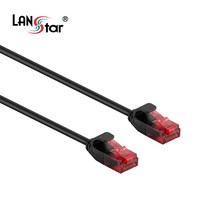 LANstar CAT.6 UTP 초슬림 랜케이블 10m/LS-SL6-10B/블랙/1Gbps 기가비트/250MHz 대역폭/인터넷 케이블/32AWG/연선/LSZH 난연/8P8C/RJ4