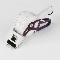 라벨지 부착 기계 가격표 제조 일자 스티커 테이프, U40 폭 2 4cm 흰색