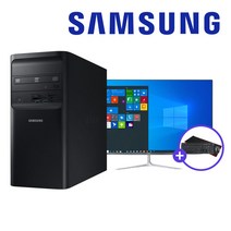 삼성전자 7세대 사무용 게이밍 컴퓨터 DB-400T7B 데스크탑 본체 PC 모니터 윈도우10 본체만 모니터포함, 03. 27인치 세트, 01. 실속형 에디션