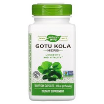 네이쳐스웨이 Gotu Kola Herb 475 mg 180 Vegan Capsules