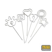 철 메모꽂이 명함홀더 와이어 클립 가격표, 꽃-5개