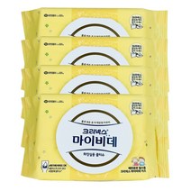 크리넥스 마이비데 어린이 키즈 물티슈 캡형 42매x4개