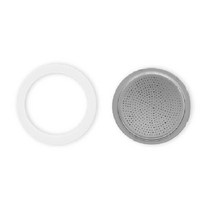 Bialetti 비알레띠 에스프레소 Spare Part 12 컵 Aluminium Silicone Gasket 필터 선물, Spare Part 12 Cup
