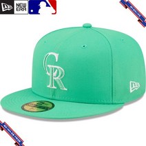 [미국정품] 883003 스냅백 캡모자 MLB [콜로라도 로키스] 뉴에라 Logo 59FIFTY Fitted Hat - Green