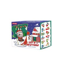 POP MART 몬스터 렛츠 크리스마스 시리즈 냉장고 자석 블라인드 박스 귀여운 생일 선물, 1PC