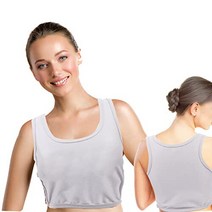 (PhoenixJ) 네베 셔츠 가슴 부스러기 (적당한 조임감) 작게 보이는 브래지어 (S 그레이) ［PhoenixJ］ ナベシャツ 胸つぶし (適度な締め付け感) 小さく見せるブラ (S