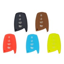 현대 자동차 스마트키 실리콘 케이스 그랜져HG 맥스크루즈 싼타페DM 제네시스 뉴에쿠스 아슬란, 스카이블루