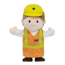 매직캐슬 손인형 직업이야기 건설노무자 /건설노무자손인형 노무자인형 건축노무자인형 건설현장 인형 집짓기놀이 빌딩짓기놀이 직업놀이 직업인형 역할인형 역할극 인형극 역할놀이인형 유치원, 건설노무자 1개