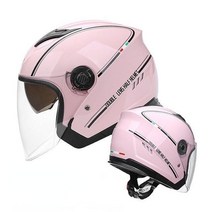 오픈 페이스 오토바이 헬멧, E분홍색