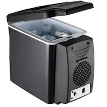 6l 미니 자동차 냉장고 쿨러 워머 12v 압축기 냉장고 220v 여행 냉장고 휴대용 전기 icebox 쿨러 상자 자동 냉동고, 블랙 12v 220v