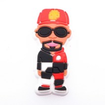 매력 영화 역할 검은 살아있는 물질 Pvc 신발 crocks 악어 장식 방해물 Accessoroies 선물, [25] c0087