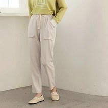 코지 여자 바닐라 주머니 포인트 일자핏 트레이닝팬츠