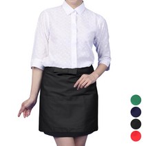 DAE17 카페 종업원 패스트푸드 미니 허리 앞치마, DAE17 곤색S