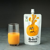 [쮸규리] 100% 제주유기농감귤 껍질째 착즙한 주스 (150ml), 40개