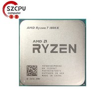 AMD-라이젠 7 1800X CPU 프로세서 3.6 GHz 중고 8 코어 16 스레드 L3 16M 95W YD180XBCM88AE 소켓 AM4, 한개옵션0