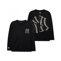 MLB 엠엘비 베이직 메가로고 긴팔 티셔츠 NY Black 3ATSB0334-50BKS