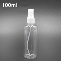 JUNI 100ML 스프레이형 플라스틱 투명 공병 펌핑용기 미니공병 예쁜향수공병