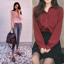 별천지 가을블라우스 여성블라우스 봄 가을 여성 레이스 셔츠 남방 블라우스 브라우스 상의 겨울