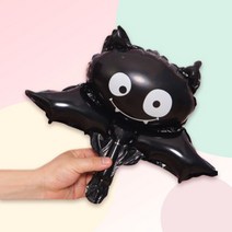 [파티지] 할로윈풍선 중형A / 할로윈장식/유령/해골풍선/마녀/호박풍선/고양이/박쥐, HA_할로윈 중형_ 눈알박쥐