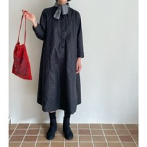 (러블리원피스)jg 미미 코튼롱원피스 네츄럴룩 미시원피스 누비ops 77사이즈