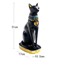 비너스조각상 조형물 장식품 인테리어 오브제 석고 이집트 여신 바스테트 고양이 소장용 FFigurine 미니어, 02 M